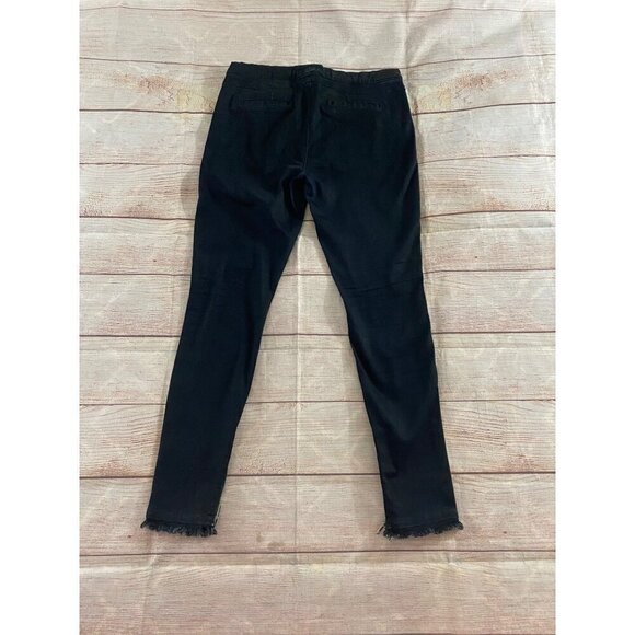 RtA Women's Distressed Raw Hem Faux Zip Jeggings - Medium - Picture 13 of 13